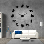 Dachshund Wall Art Clock