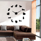 Dachshund Wall Art Clock