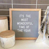 Letter Board Wooden Frame Changeable